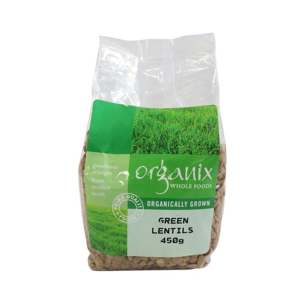 Organic Green Lentils 450g