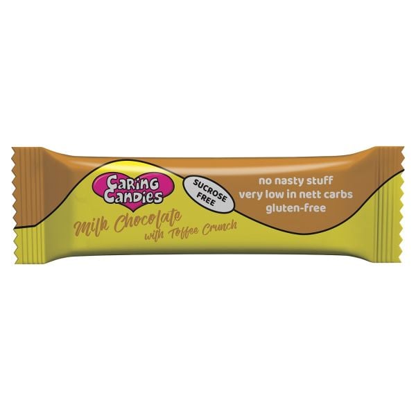 Caring Candies - Chocolate Toffee  Crunch SF 50g