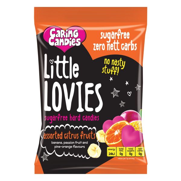 #Caring Candies - Little Lovies Assorted Citrus Fruits 100g