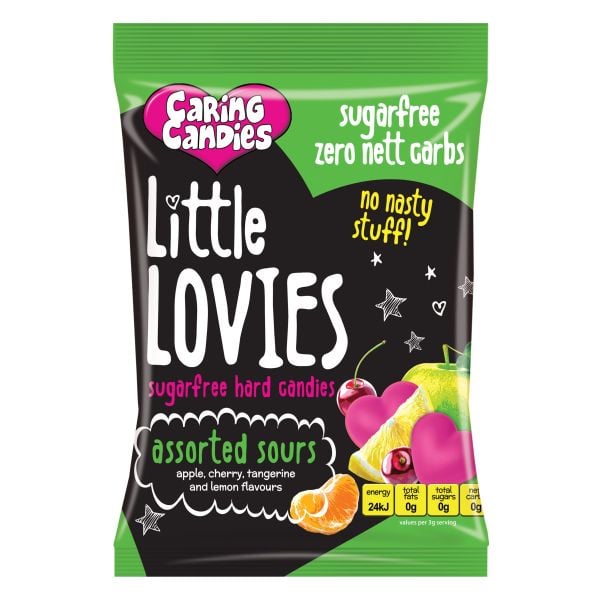 #Caring Candies - Little Lovies Assorted Sours 100g