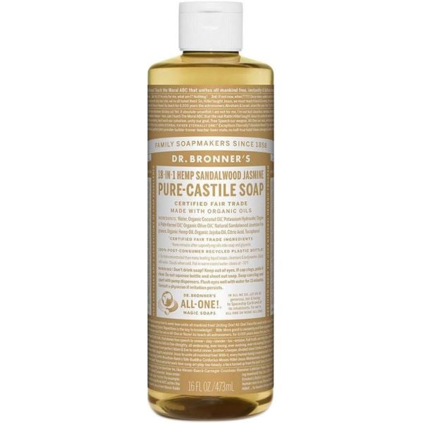 Dr Bronner - Pure Castile Liquid Soap Sandalwood Jasmine  475ml