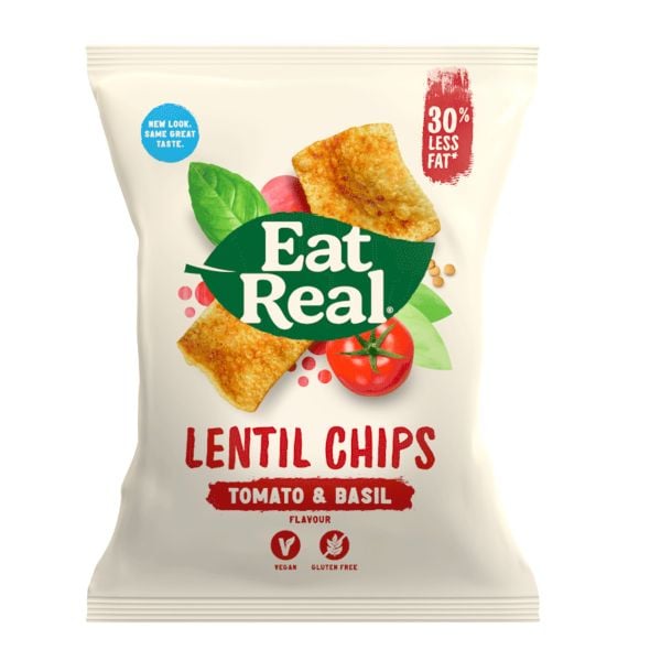 #Eat Real - Chips Lentil Tomato & Basil 40g