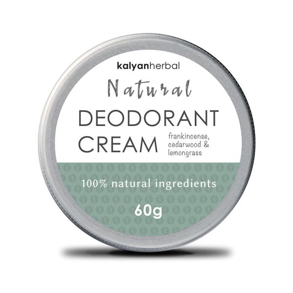 Kalyan - Natural Deodorant Cream Frankincense Cedarwood & Lemongrass 60g