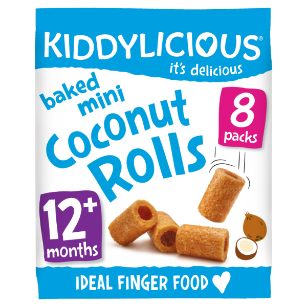 Kiddylicious - Coconut Rolls Mini 6x6.8g