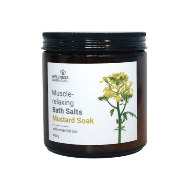 Wellness - Bath Salts Jar Mustard 450g