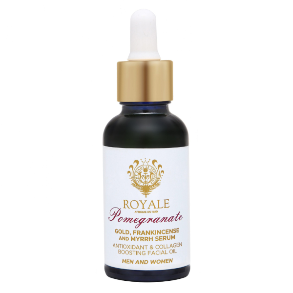 Royale SA Pomegranate Gold, Frankincense & Myrrh Serum Antioxidant & Collagen Boosting Facial Oil