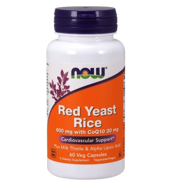 NOW Red Yeast Rice 600mg CoQ10 60s