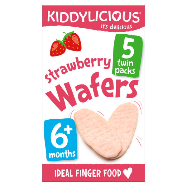 Kiddylicious - Wafers Strawberry Multipack 5x4g