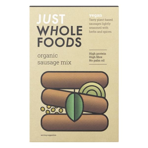 Just Wholefoods Organic & Vegan Sausage Mix 125g