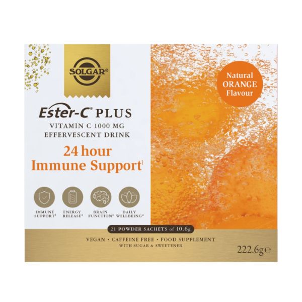 Solgar Ester-C Plus Effervescent 1000mg Vitamin C 21s