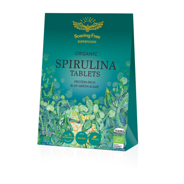 Soaring Free Organic Spirulina Tablets 100g