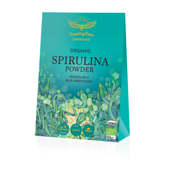 Soaring Free Organic Spirulina Powder 200g