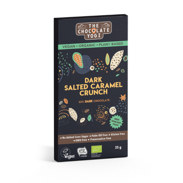 The Chocolate Yogi Dark Salted Caramel Crunch 35g