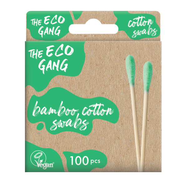 The Eco Gang Cotton Swabs Green 100s