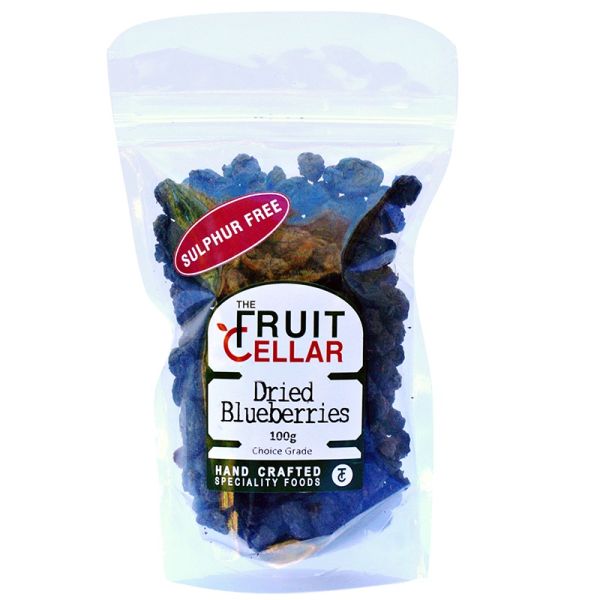 The Fruit Cellar Dried Blueberries Sulphur Free 100g