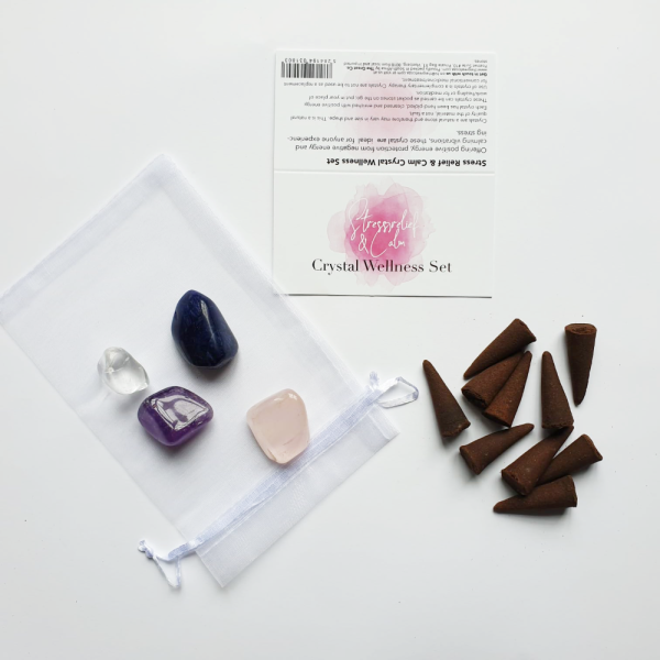 The Great Living Co Meditation Set Stress Relief & Calm Crystal