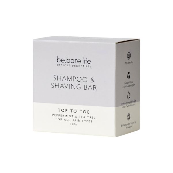 Be Bare Shampoo Bar Top To Toe 100g