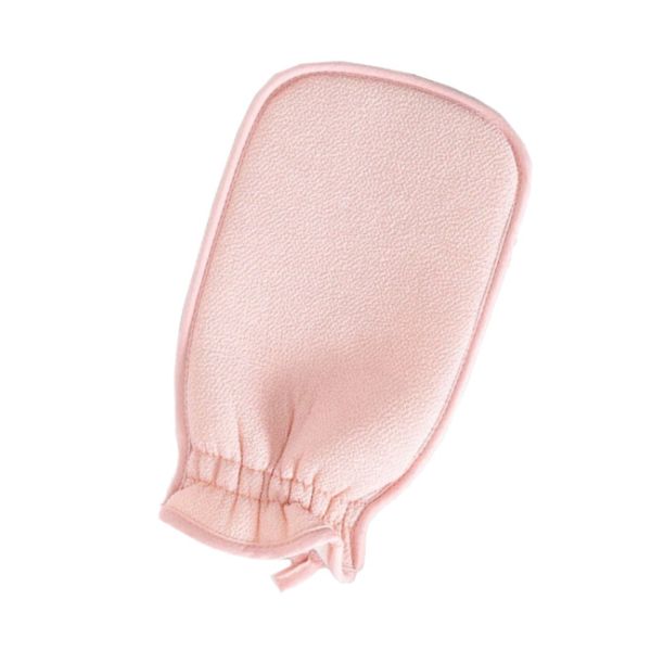 The Great Living Co Luxury  Exfoliating Face and Body Mitt Pink