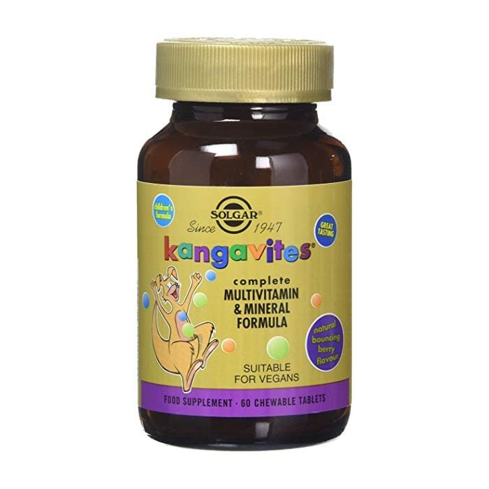 Solgar Kangavites Complete Multivitamin & Mineral Formula Natural Berry Flavour  60s