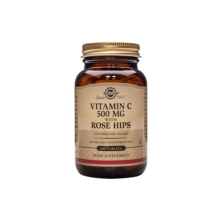 Solgar Vitamin C 500mg With Rose Hips 100s