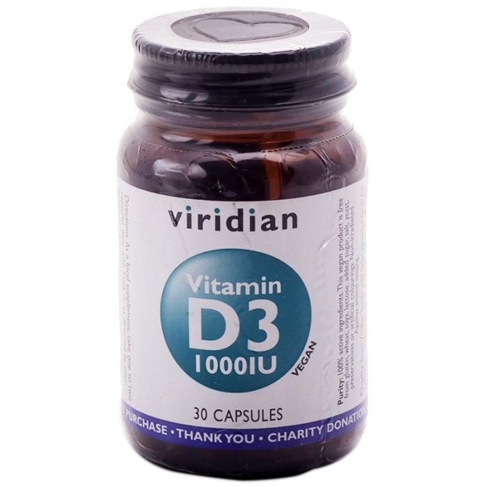 Viridian - Vitamin D3 1000iu 30s