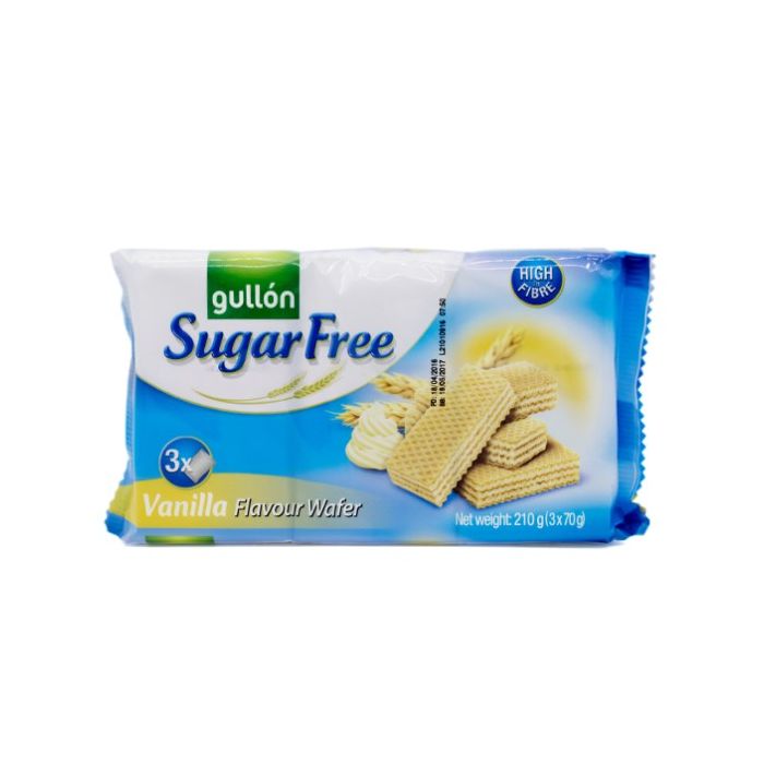 Gullon Vanilla Wafer Biscuits - Sugar Free 210g