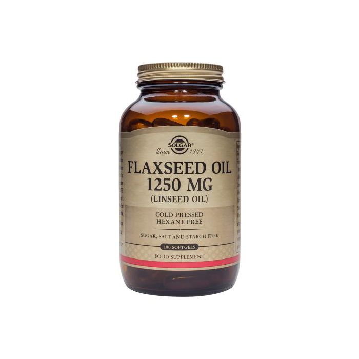 Solgar Flaxseed Oil 1250mg (Linseed Oil) 100's