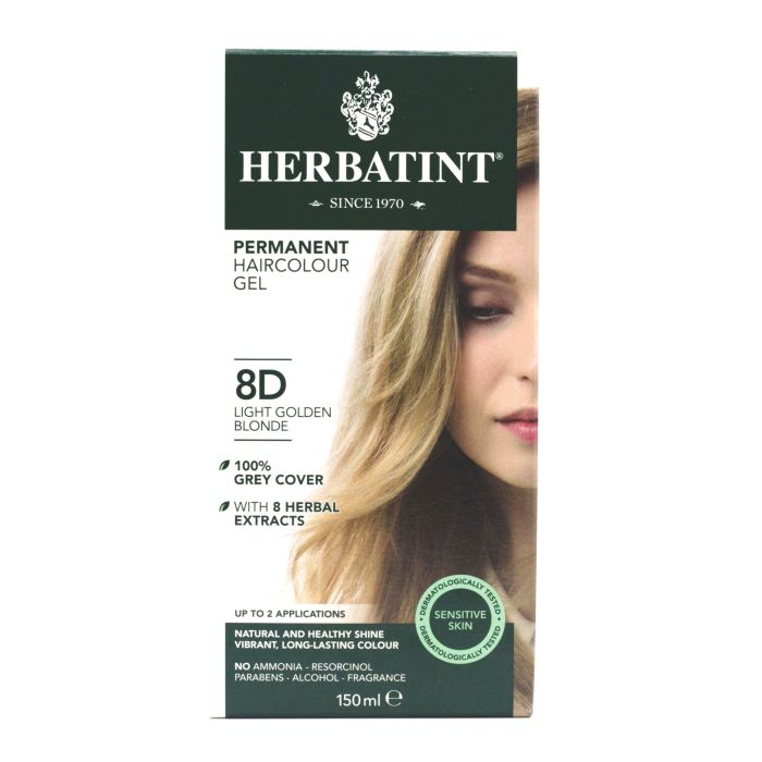 Herbatint - Hair Colour Light Golden Blonde 8D 150ml