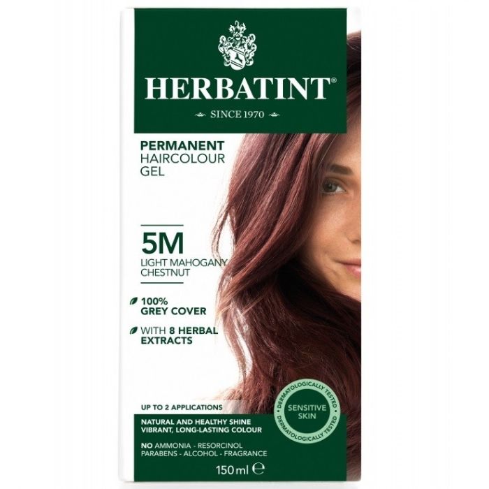 Herbatint Permanent Hair Colour Gel  Light Mahogany Chestnut 5M