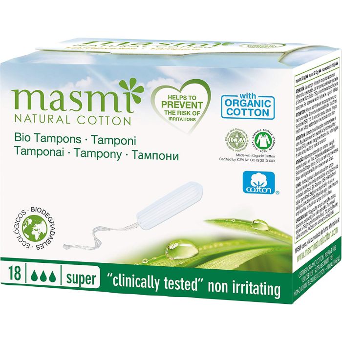 Masmi - Organic Cotton Tampons Super 18s