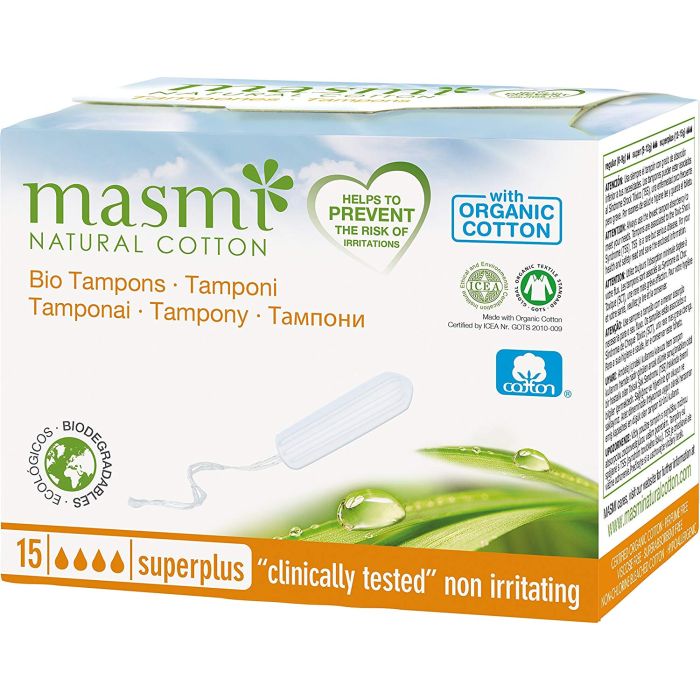 Masmi Organic Cotton Tampons Superplus 15s