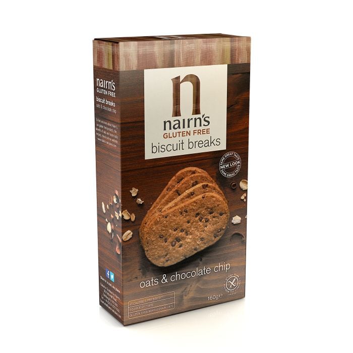 Nairns Gluten Free Chocolate Chip Biscuit Breaks 160g