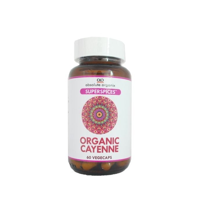 Absolute Organix Superspices Organic Cayenne Vegicapsules 60s