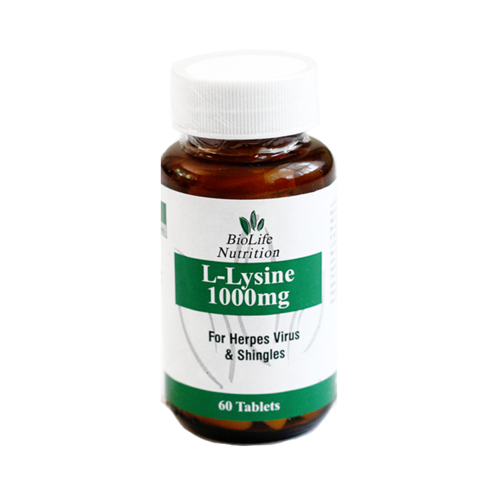 Biolife L-Lysine 1000mg 60's