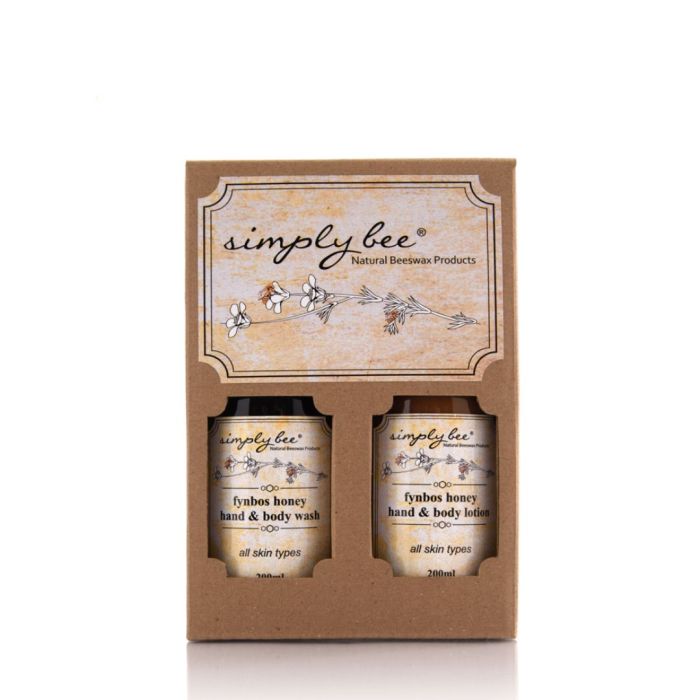 Simply Bee - Hand & Body Wash & Lotion Glass Box Set 200ml