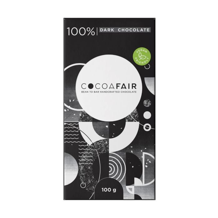 CocoaFair -  100% Dark Chocolate 100g