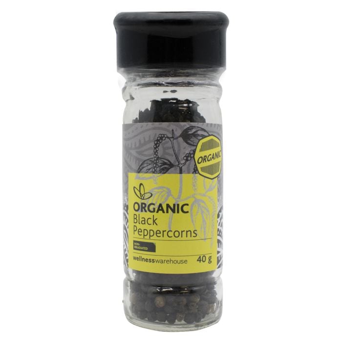 Wellness - Black Peppercorn Organic Grinder 40g