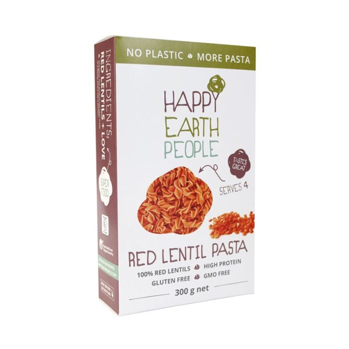 Happy Earth People - Fusilli Pasta Red Lentil Gluten Free 250g