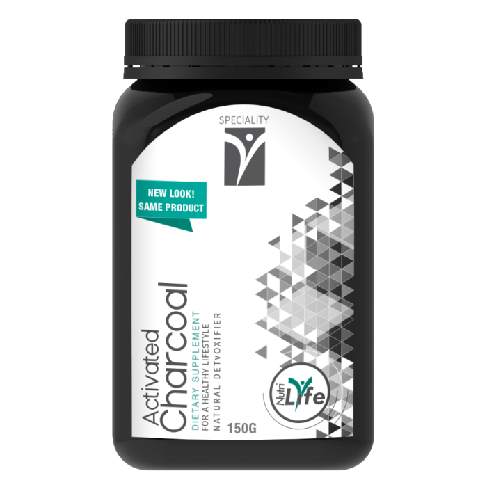 Nutri Life Activated Charcoal 150g