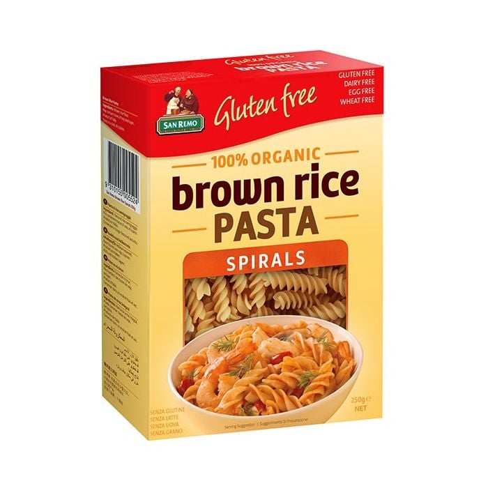 San Remo - Fusilli Brown Rice Gluten Free 250g