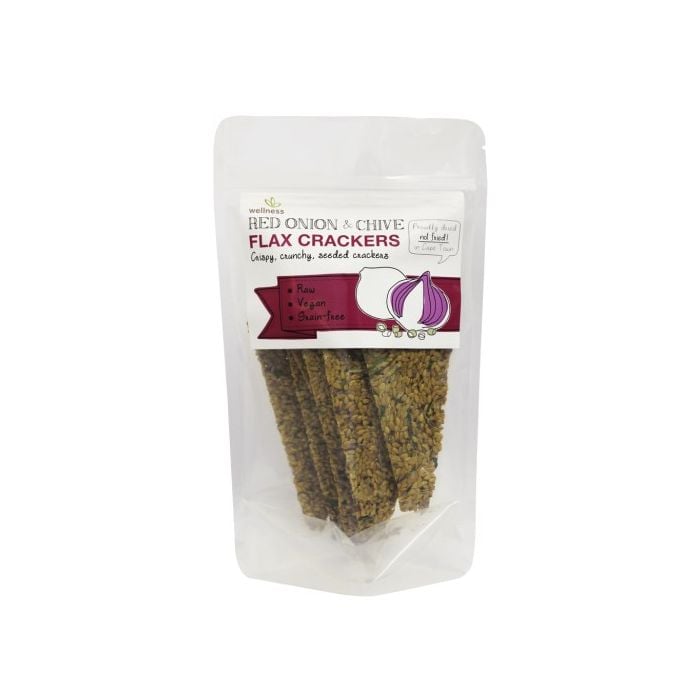 Wellness - Flaxseed Crackers Red Onion & Chive 90g