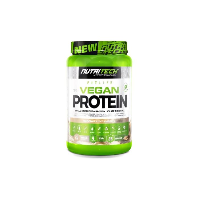 Nutritech 100% Vegan Protein Naturally Unflavoured 908g