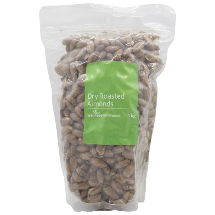 Wellness Dry Roasted Almonds 1kg