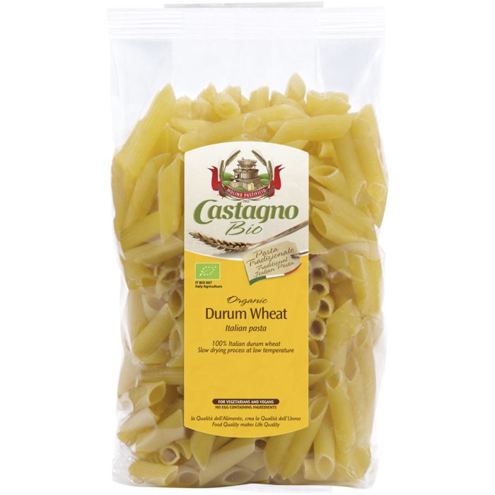 Castagno Organic Durum Wheat Italian Pasta Penne 500g