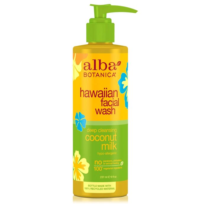 Alba Botanica Hawaiian Facial Wash Deep Cleansing Coconut Milk 237ml