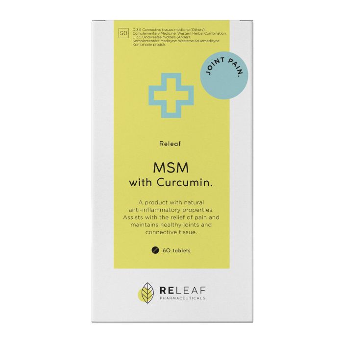Releaf MSM With Curcumin 60s