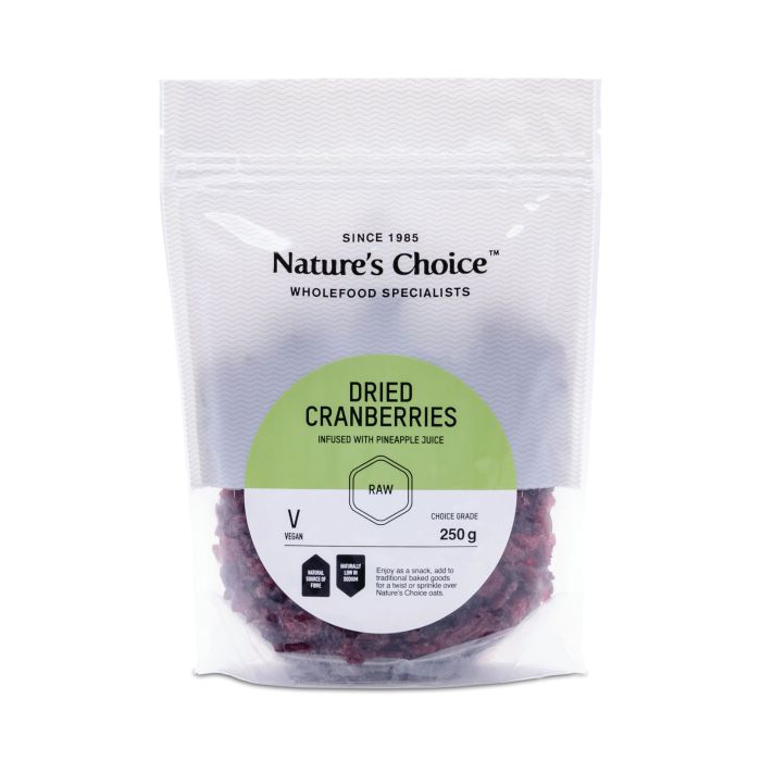 Nature's Choice Dried Cranberries 250g