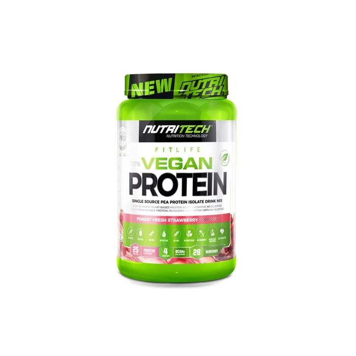 Nutritech 100% Vegan Protein Forest Fresh Strawberry 908g