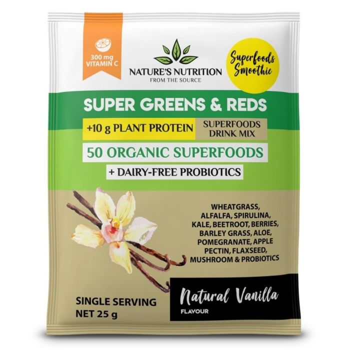 Organic Superfood Drink Sachet - Natural Vanilla
