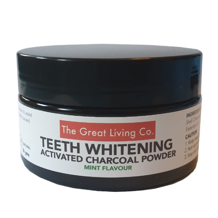 #The Great Living Co - Activated Coconut Charcoal Teeth Whitening Powder Mint 30g